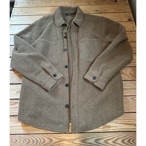 Alpine Design Fleece Shirt Jacket Size XL Men’s Brown Button Up